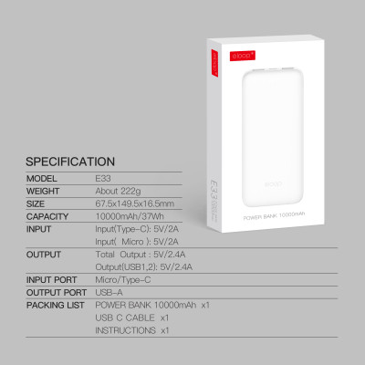 Power Bank Orsen by Eloop E33 10000mAh