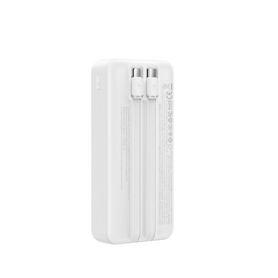 Power Bank WiWU Essen P-082 22.5W White 20000mAh + Type-C/Lightning USB