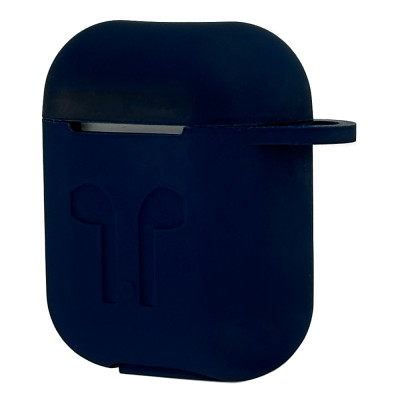 Силіконовий чохол з карабіном Armor для AirPods 1/2 Midnight Blue