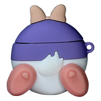 Силіконовий 3D чохол BACK Duck Fiolet для AirPods 1/2
