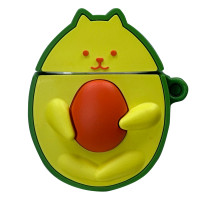 Силиконовый 3D чехол Cat in Avocado для AirPods 1/2