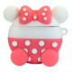 Силиконовый 3D чехол Back Duck Pink для AirPods 1/2