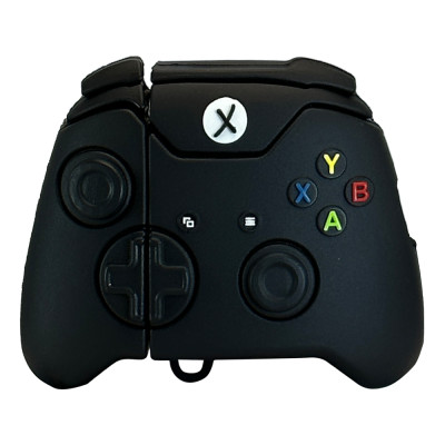 Силіконовий 3D чохол X-Box Black для AirPods 1/2