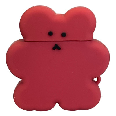 Силіконовий 3D чохол Red Bear для AirPods 1/2