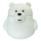 Силиконовый 3D чехол White Bear для AirPods 1/2