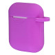 Силиконовый чехол с карабином Slim для AirPods 1/2 Lilac