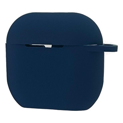 Силиконовый чехол с карабином Armor для AirPods 4 Midnight Blue