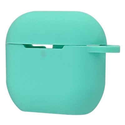 Силиконовый чехол с карабином Armor для AirPods 4 Mint