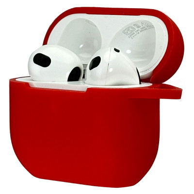 Силиконовый чехол с карабином Armor для AirPods 4 Red
