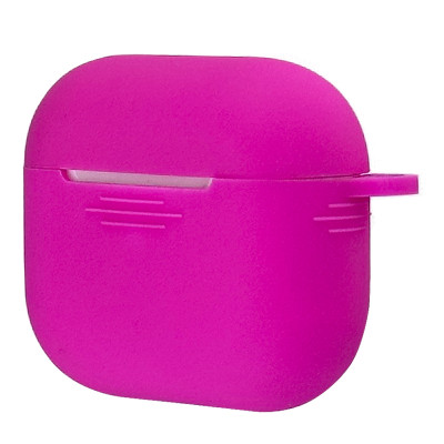 Силіконовий чохол з карабіном Slim для AirPods 3 Flash Pink