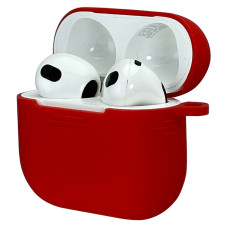 Силиконовый чехол с карабином Slim для AirPods 3 Red