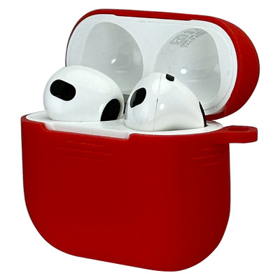 Силиконовый чехол с карабином Slim для AirPods 3 Red