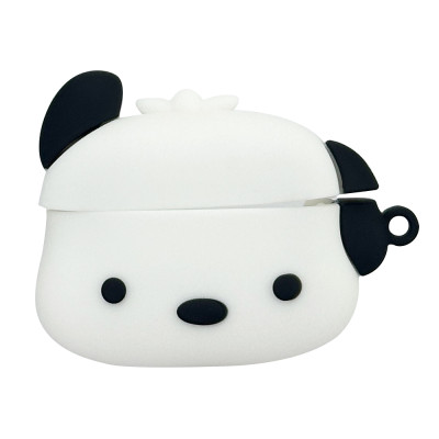 Силіконовий 3D чохол Black Ear Dog для AirPods Pro/Pro 2