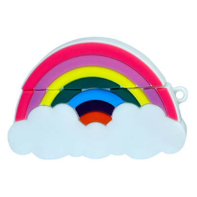 Силиконовый 3D чехол Rainbow для AirPods Pro/Pro2