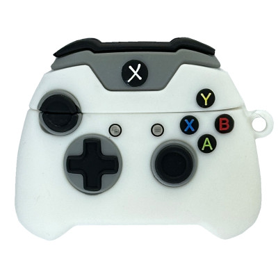 Силіконовий 3D чохол Xbox White для AirPods Pro/Pro 2