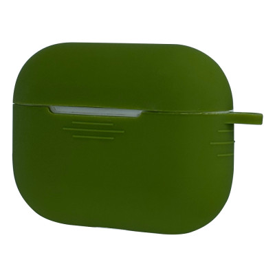 Силиконовый чехол с карабином Slim для AirPods Pro Khaki Green