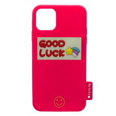 Силіконовий чохол 3D Good Luck Pink для iPhone 12/12 Pro