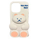 Силиконовый чехол 3D Han Han Bear для iPhone 13/14