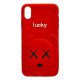 Силиконовый чехол 3D KAWS Red для iPhone XsMax