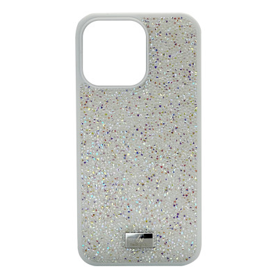 Силіконовий чохол The Bling World "Rock" White для iPhone 14 Pro Max