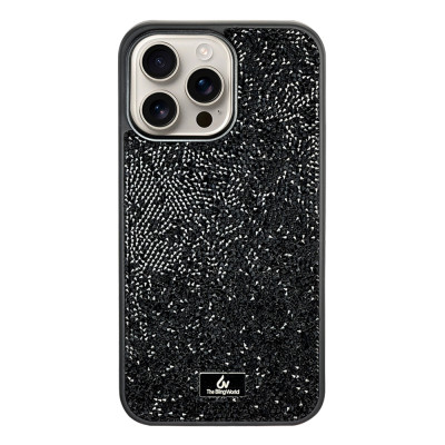 Силіконовий чохол The Bling World "Rock" Black для iPhone 16 Pro