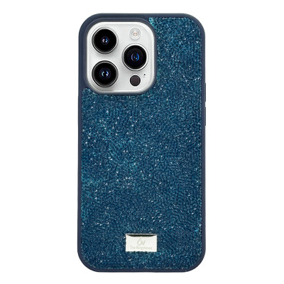Силиконовый чехол The Bling World "Rock" Dark Blue для iPhone 14 Pro