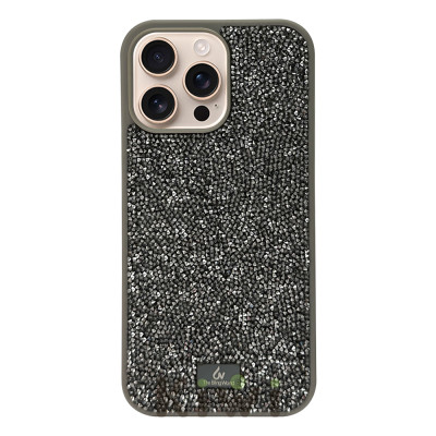 Силіконовий чохол The Bling World "Rock" Titanium Grey для iPhone 16 Pro Max Силіконовий чохол The Bling World "Rock" Titanium Grey для iPhone 16 Pro Max