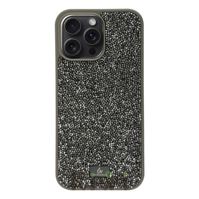 Силіконовий чохол The Bling World "Rock" Titanium Grey для iPhone 16 Pro Max