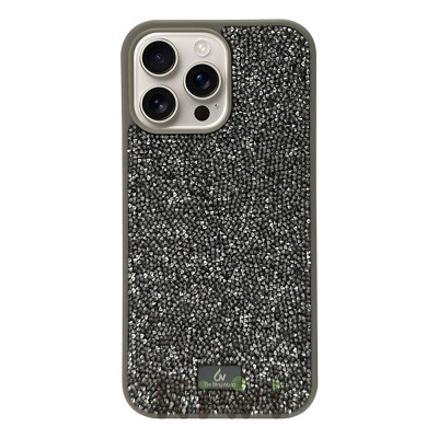 Силіконовий чохол The Bling World "Rock" Titanium Grey для iPhone 16 Pro Max Силіконовий чохол The Bling World "Rock" Titanium Grey для iPhone 16 Pro Max
