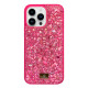 Силиконовый чехол The Bling World "Stone" Pink для iPhone 15 Pro