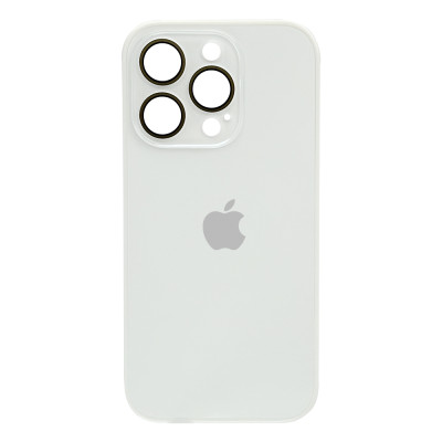 Силиконовый чехол Glass White для iPhone 15 Pro