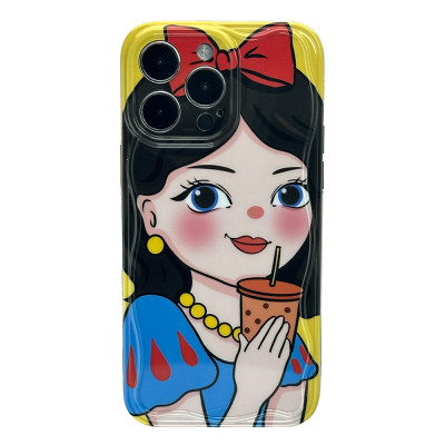 Силиконовый чехол IMD Drink Girl для iPhone 13 Pro Max