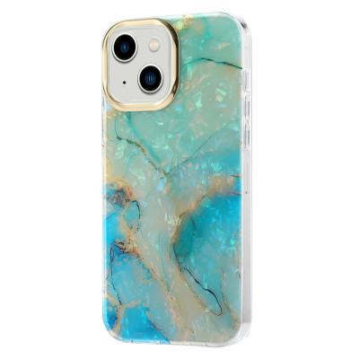 Силіконовий чохол Gold Camera Blue Ocean для iPhone 14 Plus/15 Plus