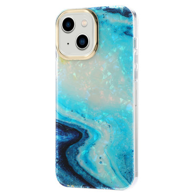 Силіконовий чохол Gold Camera Middle Blue для iPhone 15