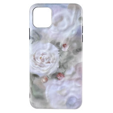 Силіконовий чохол IMD Білі Троянди для iPhone 11 Pro Max