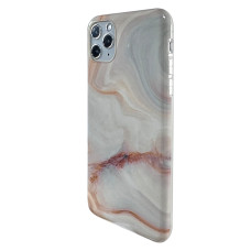 Силіконовий чохол IMD Бежовий Мармур для iPhone 11 Pro Max