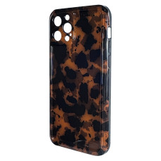 Силиконовый чехол IMD Brown Leopard для iPhone 12 Pro Max