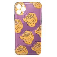 Силиконовый чехол IMD Cream Rose Pink для iPhone 11 Pro Max