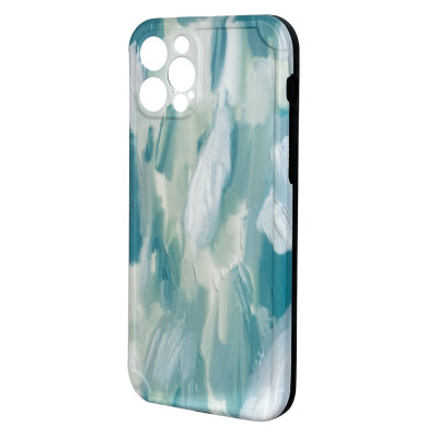 Силиконовый чехол IMD Голубые Перья для iPhone 11 Pro