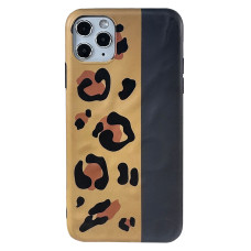 Силіконовий чохол IMD Half Leopard для iPhone 11 Pro Max