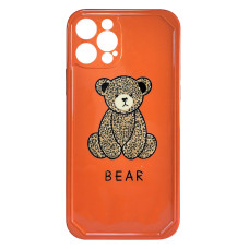 Силіконовий чохол IMD Leopard Bear Orange для iPhone 11 Pro Max