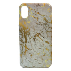 Пластиковый чехол Золотой Мрамор для iPhone X/Xs