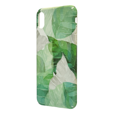 Пластиковий чохол Green Leaves для iPhone XsMax