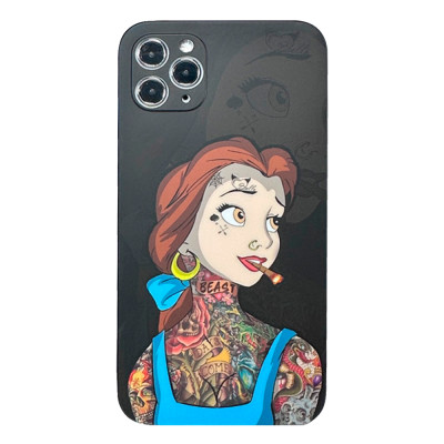 Силиконовый чехол IMD Довольная Золушка для iPhone 14 Pro Max
