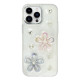 Силиконовый чехол Silver Camera "2 Flowers" для iPhone 14 Pro Max