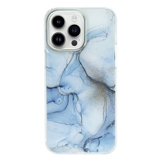 Силіконовий чохол IMD Gold Camera "Sky Blue Gold" для iPhone 14 Pro Max