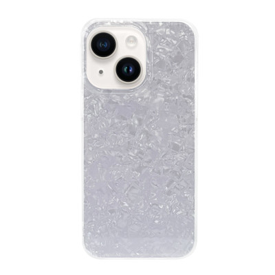 Силиконовый чехол "Мраморный Шелк" Fiolet для iPhone 13/14