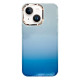 Силиконовый чехол IMD Gold Camera "Blue Glitter" для iPhone 13/14