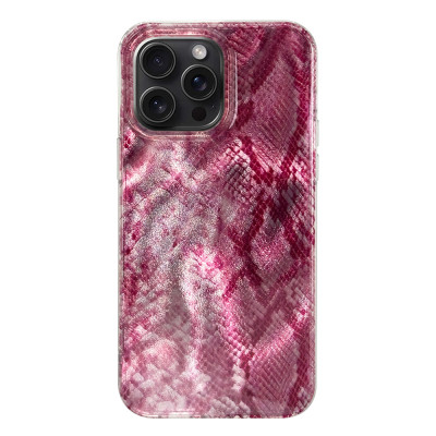 Силиконовый чехол Snake Pink для iPhone 14 Pro Max