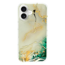 Силіконовий чохол IMD Gold Lines "Beige" для iPhone 16